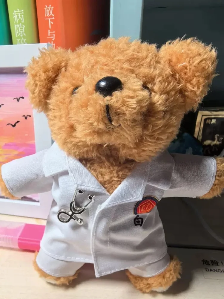 Lovely Doctor Bear White Nurse Uniform Clothes Animal Pendant Soft Stuffed Doll Plush Toy Girl Boy Birthday Christmas Gift 1pc
Lovely Doctor Bear White Nurse Uniform Clothes Animal Pendant Soft Stuffed Doll Plush Toy Girl Boy Birthday Christmas Gift 1pc