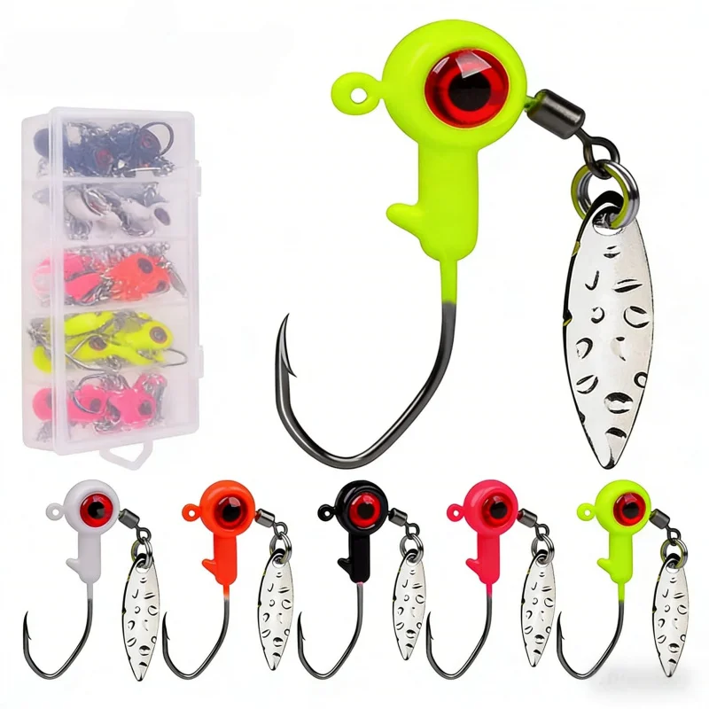 Anti-snagging lure lead head hook set1.4g1.6g3gSoft bait weighted hook fishing hook25For individual fishing use
Anti-snagging lure lead head hook set1.4g1.6g3gSoft bait weighted hook fishing hook25For individual fishing use