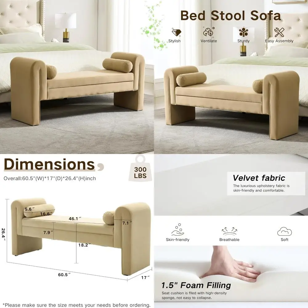 60,5 бархатная мягкая скамейка на пуговицах с закатанными подлокотниками для спальни, конец кровати, дивана, османский длинный табурет, сиденье
60,5 бархатная мягкая скамейка на пуговицах с закатанными подлокотниками для спальни, конец кровати, дивана, османский длинный табурет, сиденье