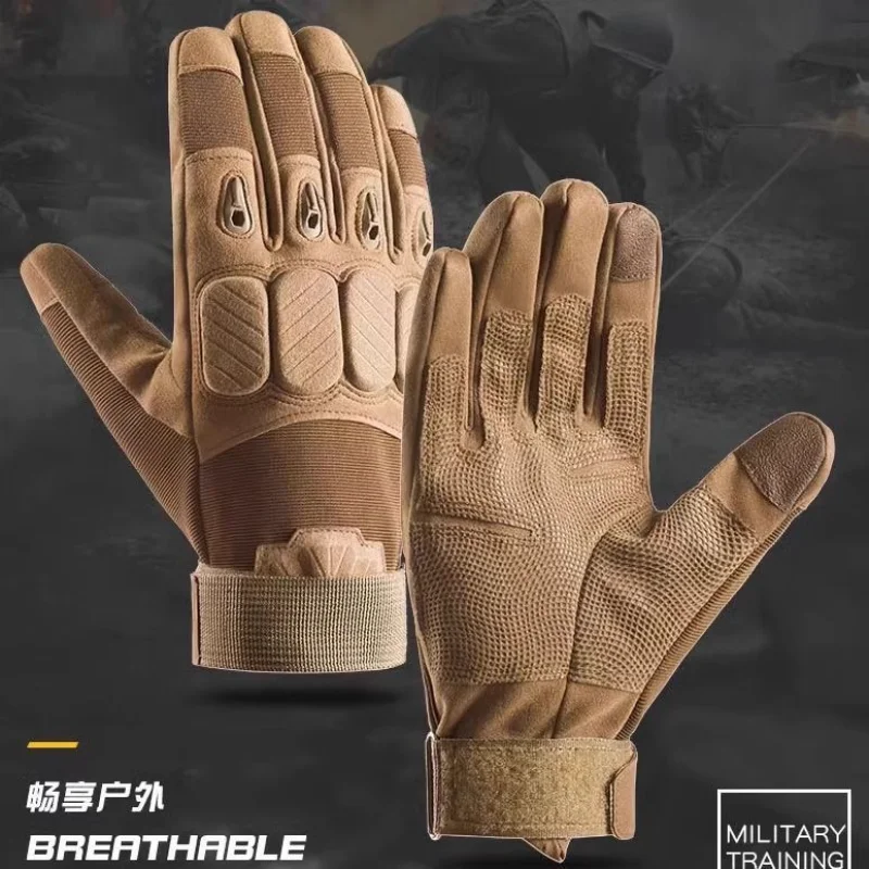 Tactical gloves men's full finger touch screen military fans outdoor riding training sports protection
Tactical gloves men's full finger touch screen military fans outdoor riding training sports protection