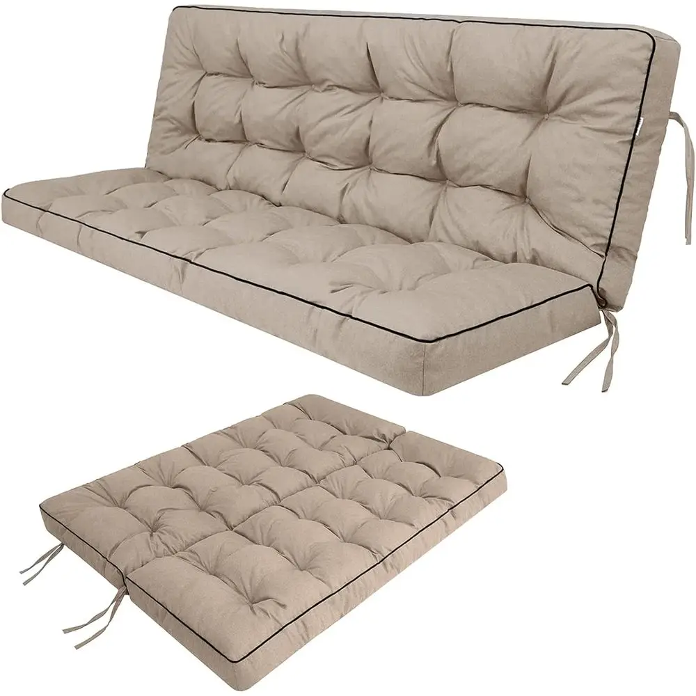 Waterproof Outdoor Recliner Seat Cushions, 2-3 Seater Bench Cushions with Backrest, Khaki, 55x40 inches
Waterproof Outdoor Recliner Seat Cushions, 2-3 Seater Bench Cushions with Backrest, Khaki, 55x40 inches