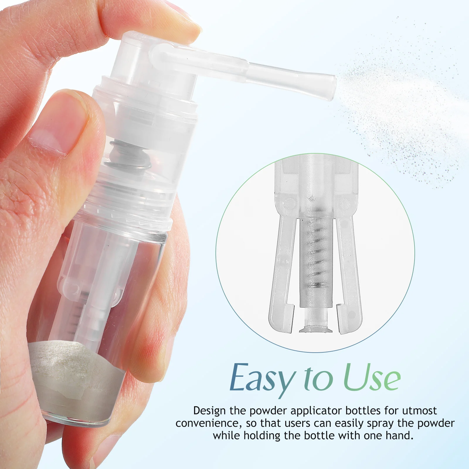 5 pcs 14ml Plastic Powder Sprayer Bottles Portable Travel Size Refillable Dispenser Hair Fiber Makeup Setting Lightweight
5 pcs 14ml Plastic Powder Sprayer Bottles Portable Travel Size Refillable Dispenser Hair Fiber Makeup Setting Lightweight