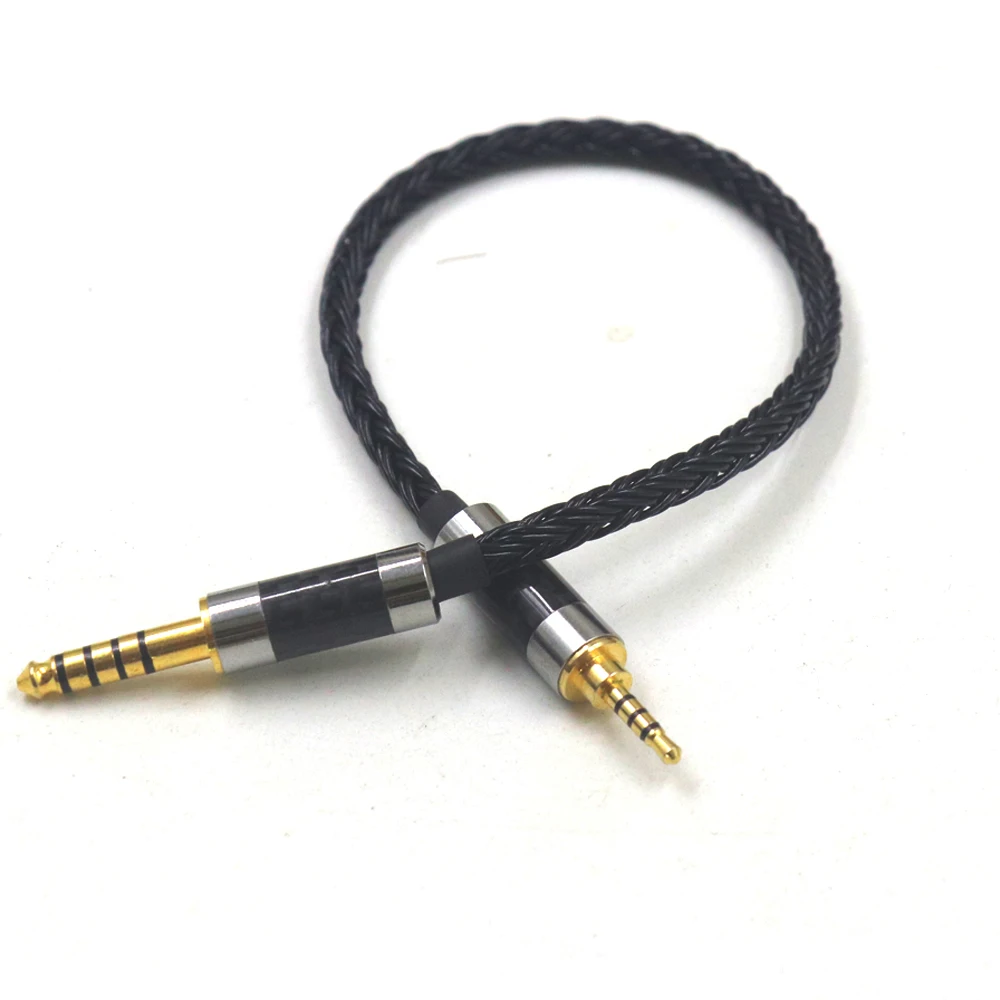 16 core Bright-Black 4.4mm Balanced Male to 2.5mm TRRS Balanced Female Audio Adapter Cable 4.4mm M to 2.5 F Cable
16 core Bright-Black 4.4mm Balanced Male to 2.5mm TRRS Balanced Female Audio Adapter Cable 4.4mm M to 2.5 F Cable