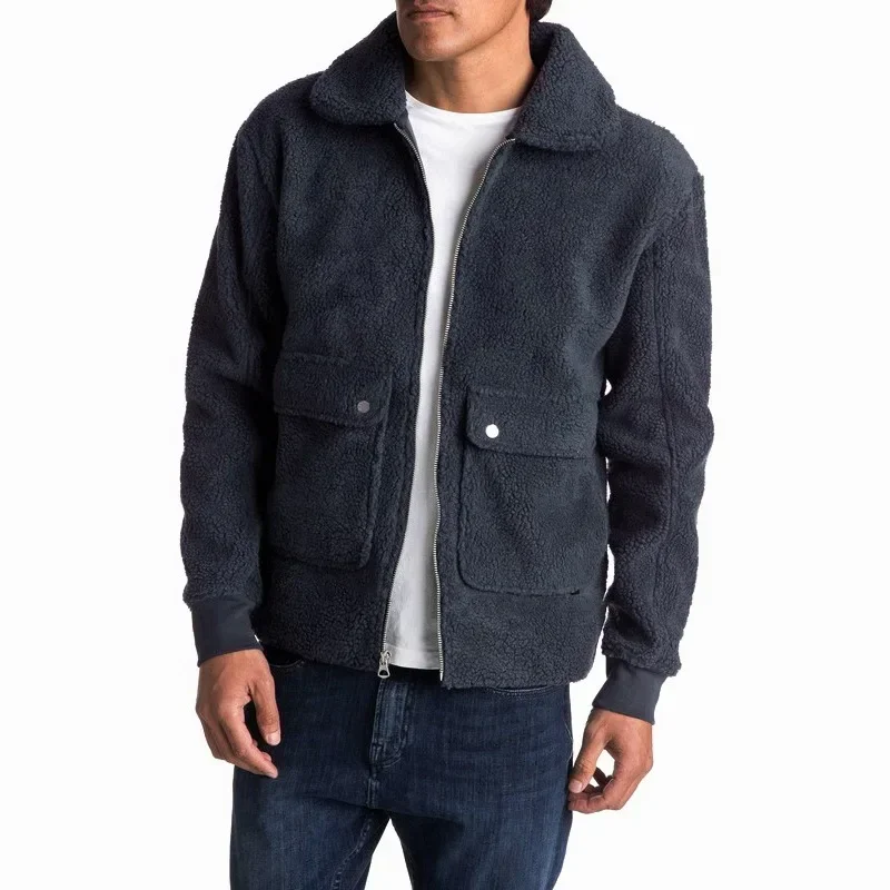 2024 Spring And Autumn New Men's Solid Color Zipper Lapel Jacket Long Sleeve Thickened Jacket With Side Pockets Male Clothing
2024 Spring And Autumn New Men's Solid Color Zipper Lapel Jacket Long Sleeve Thickened Jacket With Side Pockets Male Clothing