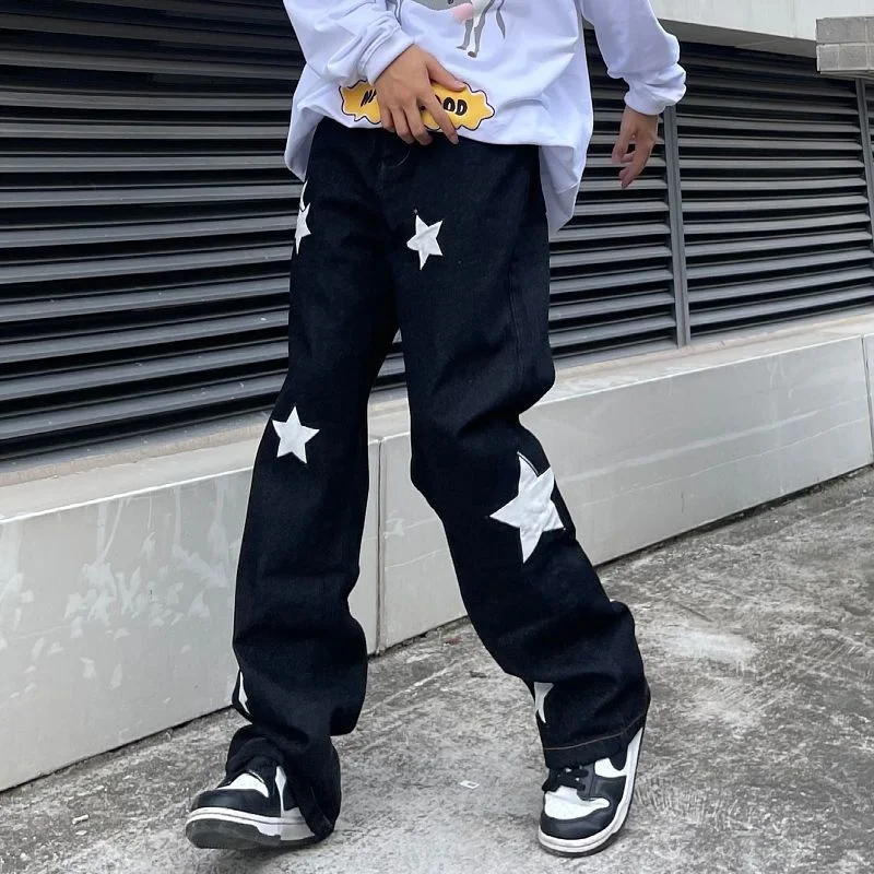 Y2k Street Hip Hop Stars Washed Jeans Pant Men Women New Fashion Casual Loose Straight Ins Trend Punk Trousers Streetwear
Y2k Street Hip Hop Stars Washed Jeans Pant Men Women New Fashion Casual Loose Straight Ins Trend Punk Trousers Streetwear