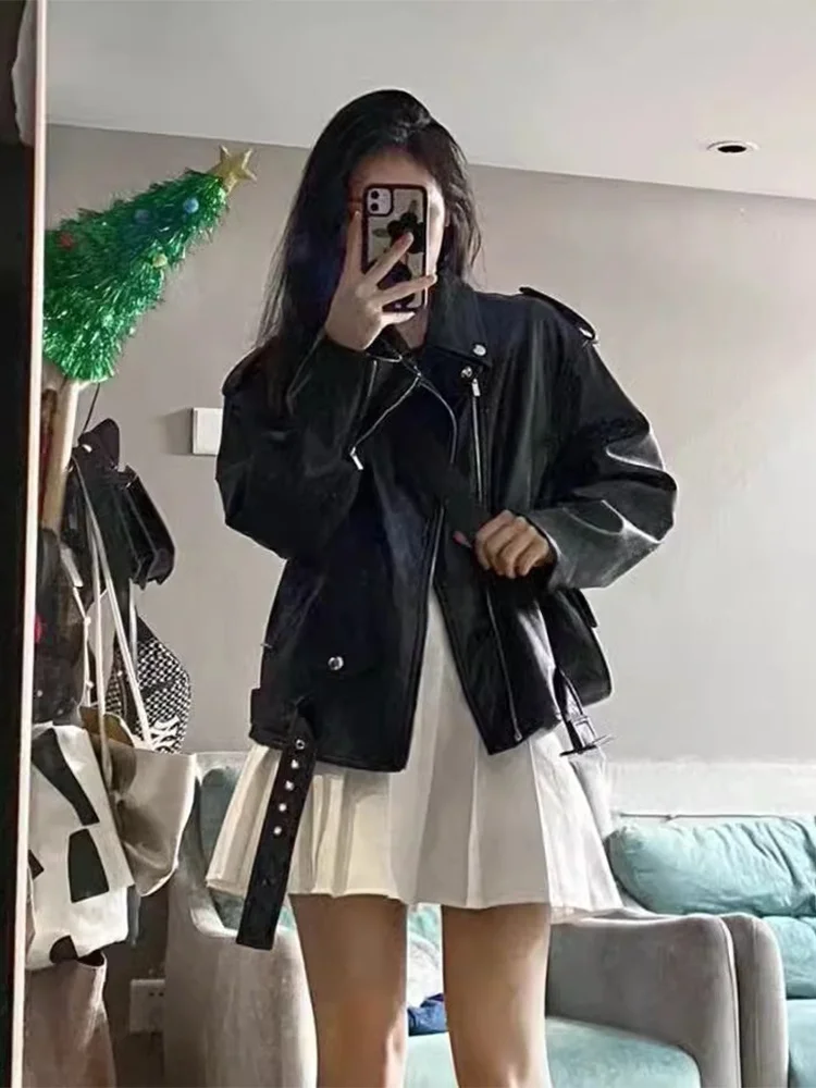 Женская куртка из искусственной кожи Bla, весна-осень 2023, новинка маленького размера, высококачественная мотоциклетная одежда Personali, топ Jaet
Женская куртка из искусственной кожи Bla, весна-осень 2023, новинка маленького размера, высококачественная мотоциклетная одежда Personali, топ Jaet