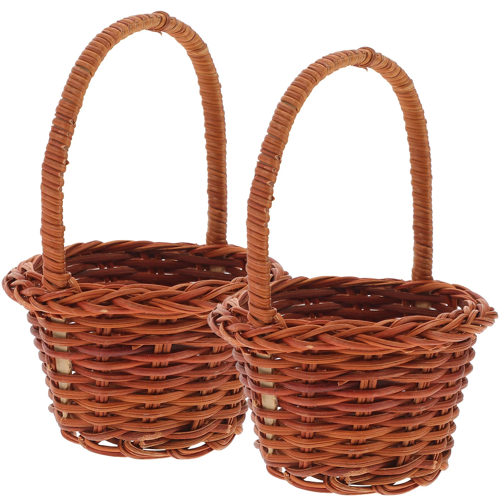 2 Pcs Miniature Baskets 8cm Height 5cm Diameter Random Color Handled Kids Craft Storage Basket nament Toy House Decor
2 Pcs Miniature Baskets 8cm Height 5cm Diameter Random Color Handled Kids Craft Storage Basket nament Toy House Decor