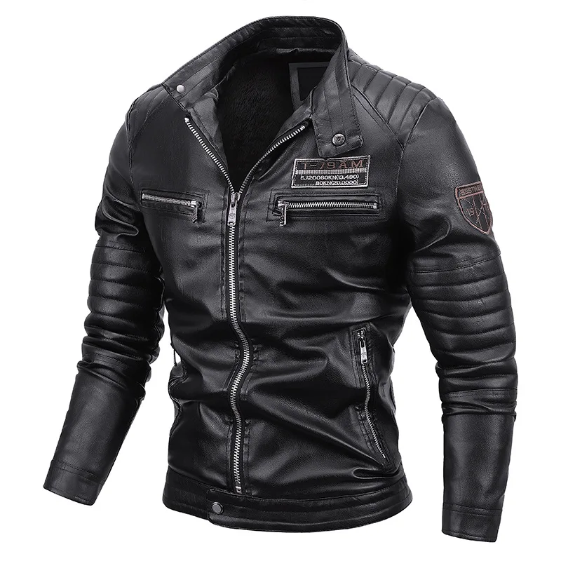 Men's PU Leather Motorcycle Jacket, Slim Fleece Jacket, Spring Outdoor Coat, Casual Motor Biker, Autumn Fashion
Men's PU Leather Motorcycle Jacket, Slim Fleece Jacket, Spring Outdoor Coat, Casual Motor Biker, Autumn Fashion