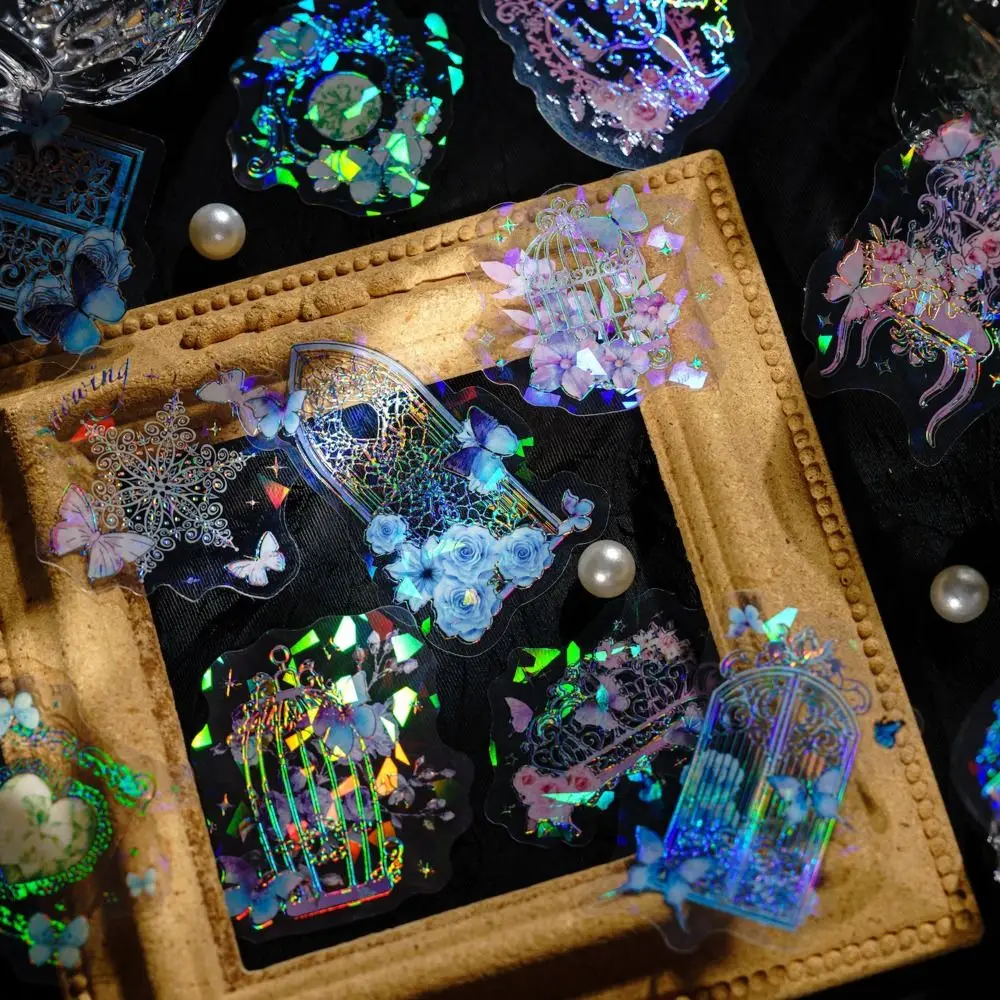 DIY Crafts Galaxy Garden Sticker Handmade Aesthetic Ice Crystal Collage Decals Shiny PET Holographic Laser Sticker Goo Card
DIY Crafts Galaxy Garden Sticker Handmade Aesthetic Ice Crystal Collage Decals Shiny PET Holographic Laser Sticker Goo Card