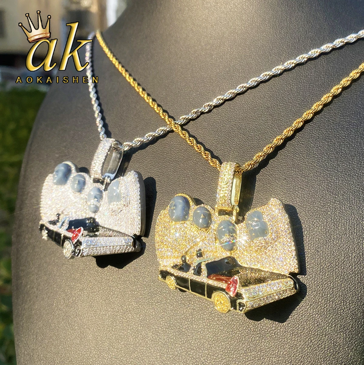 Кулон-подвеска Aokaishen Iced Out для мужчин, позолоченный, с кубическим цирконием, в стиле хип-хоп
Кулон-подвеска Aokaishen Iced Out для мужчин, позолоченный, с кубическим цирконием, в стиле хип-хоп