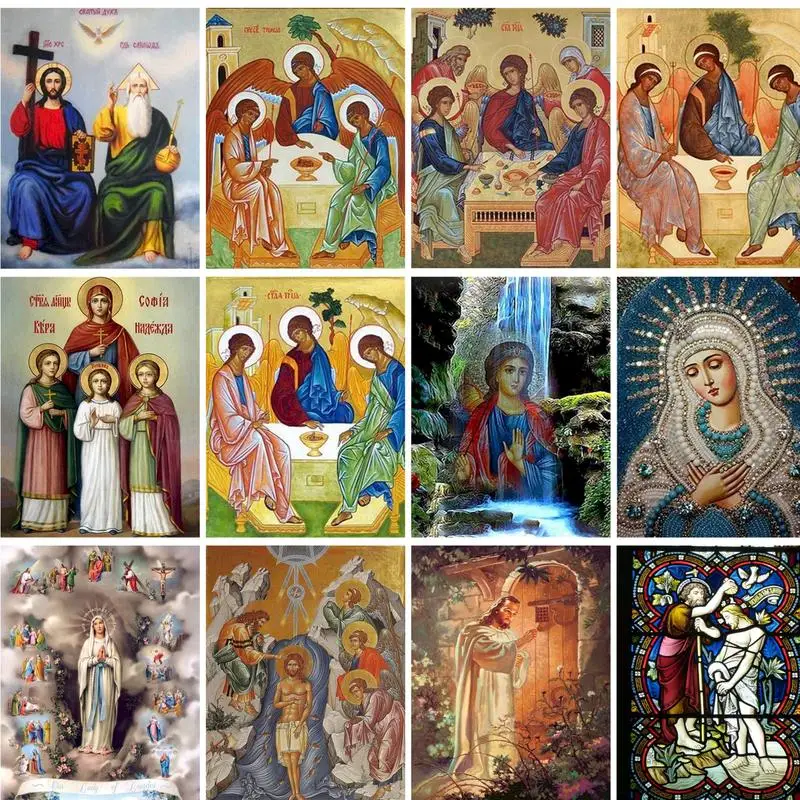 GATYZTORY Religious Painting By Numbers Gods Jesus For Adults Kids Home Decors DIY Gift Artwork Handpainted Coloring By Number
GATYZTORY Religious Painting By Numbers Gods Jesus For Adults Kids Home Decors DIY Gift Artwork Handpainted Coloring By Number