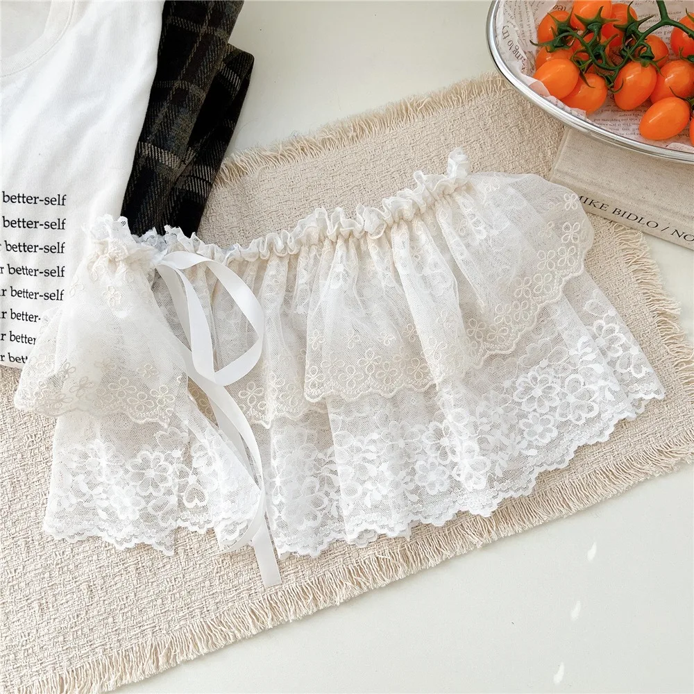 Balletcore White Lace Fart Curtain Lace Up Ballet Style Mini Lace Skirts Korean Style High Waist Ruffle Short Skirts Streetwear
Balletcore White Lace Fart Curtain Lace Up Ballet Style Mini Lace Skirts Korean Style High Waist Ruffle Short Skirts Streetwear