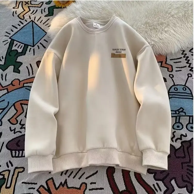 Men's Spring Autumn Round Neck Letter Printing Hoodies Sweatshirt Fashion Fleece Lined Loose Stylish Long Sleeve Pullover
Men's Spring Autumn Round Neck Letter Printing Hoodies Sweatshirt Fashion Fleece Lined Loose Stylish Long Sleeve Pullover