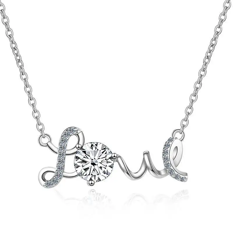JoiasHome 925 Sterling Silver Necklace With 1 Carat Moissanite Stone For Women Sterling Silver Jewelry Girl Valentine's Day Gif
JoiasHome 925 Sterling Silver Necklace With 1 Carat Moissanite Stone For Women Sterling Silver Jewelry Girl Valentine's Day Gif