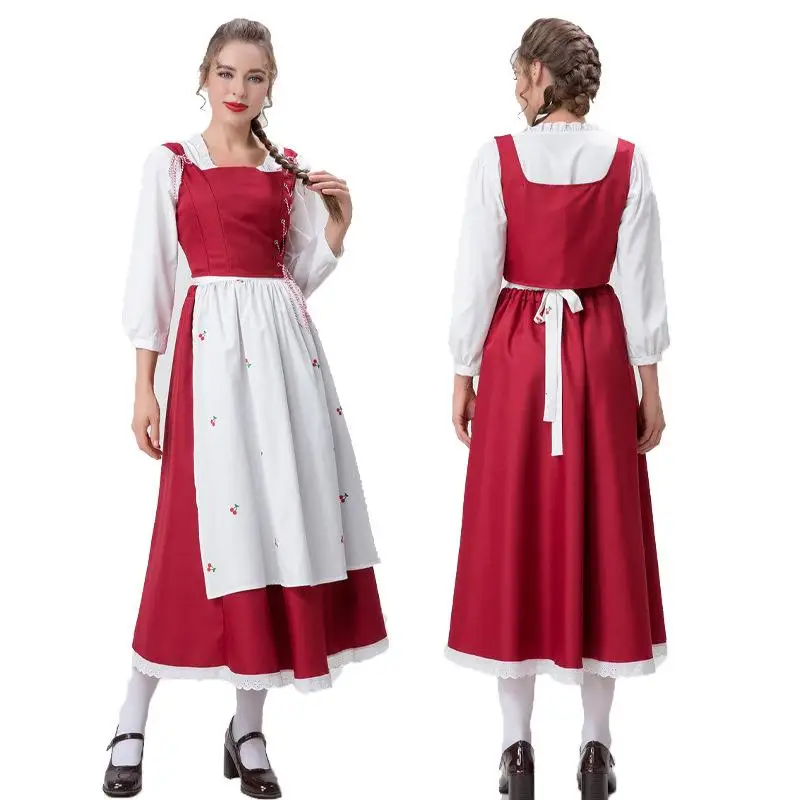 Halloween 2023 New Style Red Riding Hood Maid Dress Long Skirt Maidservant Cosplay Cloak Dress Country Style
Halloween 2023 New Style Red Riding Hood Maid Dress Long Skirt Maidservant Cosplay Cloak Dress Country Style
