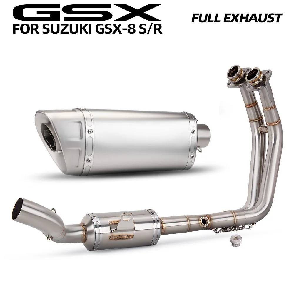 GSX8T exhaust full system For Suzuki GSX8R GSX8S GSX8T GSX8TT GSX-8R/8S/8T/8TT 2022-2026 Motorcycle exhaust Front pipe muffler
GSX8T exhaust full system For Suzuki GSX8R GSX8S GSX8T GSX8TT GSX-8R/8S/8T/8TT 2022-2026 Motorcycle exhaust Front pipe muffler