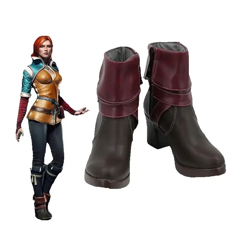 Костюм для косплея Wild Hunt Triss Merigold, обувь для косплея на Хэллоуин 
Костюм для косплея Wild Hunt Triss Merigold, обувь для косплея на Хэллоуин