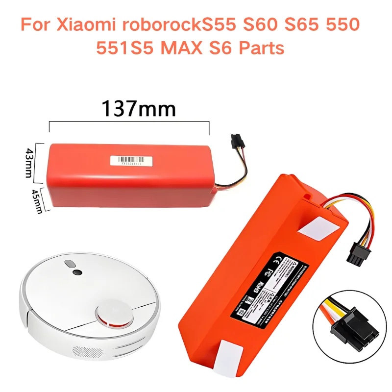 100% оригинальный BRR-2P4S-5200S сменный аккумулятор для робота-пылесоса для Xiaomi Roborock S55 S60 S65 S50 S51 S5 MAX S6 Запчасти
100% оригинальный BRR-2P4S-5200S сменный аккумулятор для робота-пылесоса для Xiaomi Roborock S55 S60 S65 S50 S51 S5 MAX S6 Запчасти