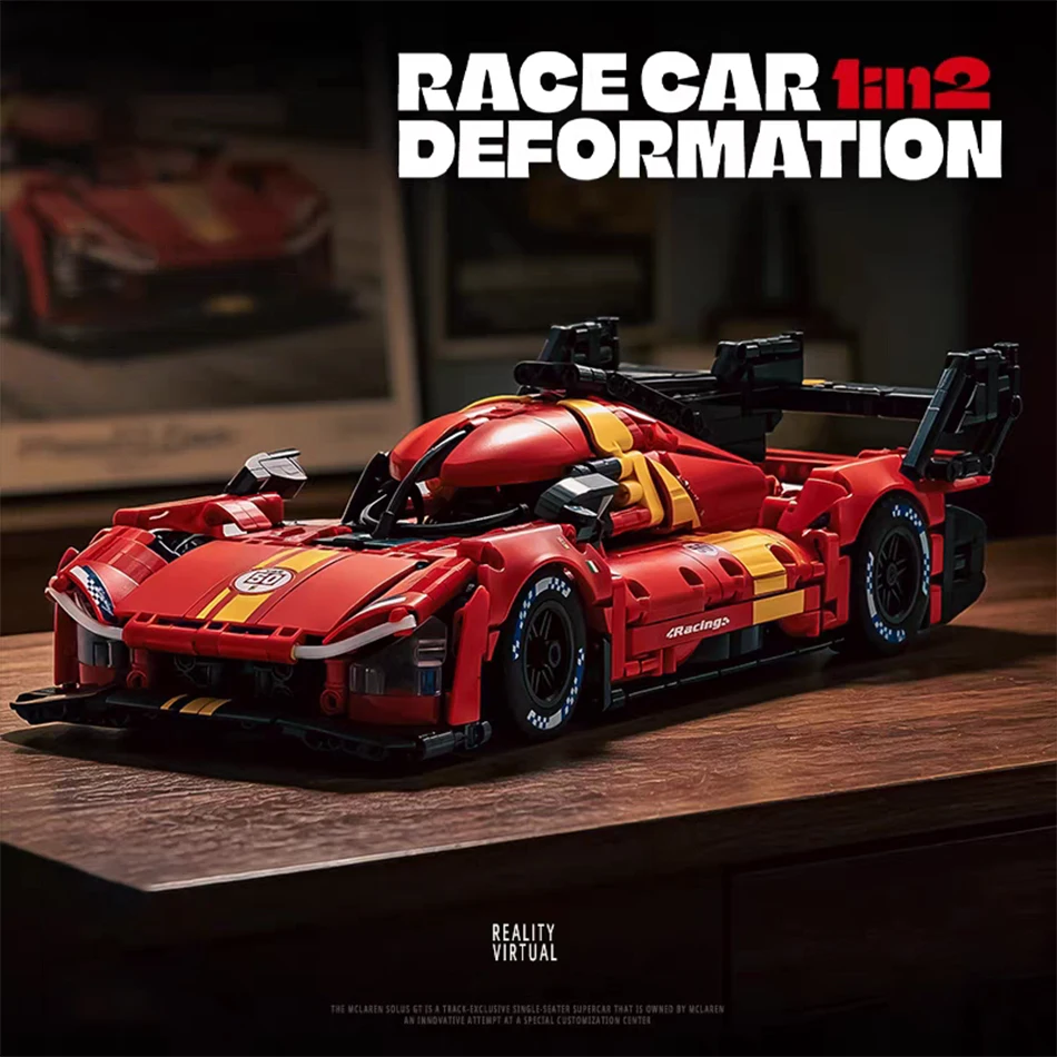1:14 Scale City Speed 24 Hour Le Mans Supercar Building Blocks 2 IN 1 Transforming Red Spider Sports Racing Car Bricks Toys Gift
1:14 Scale City Speed 24 Hour Le Mans Supercar Building Blocks 2 IN 1 Transforming Red Spider Sports Racing Car Bricks Toys Gift