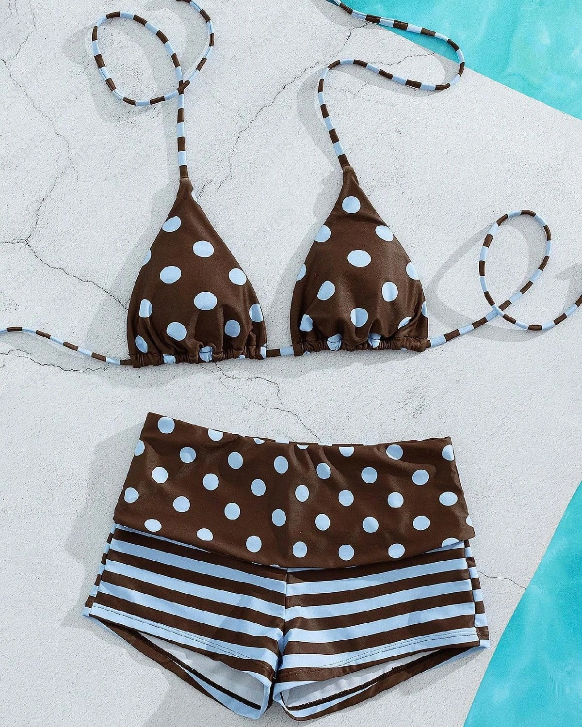 Sweet Swimsuit Shorts Femme Clothing Beach Striped Wave point Swimsuit Bikini Sets Hot Pants Y2k Streetwear Femme Kpop Swimsuits
Sweet Swimsuit Shorts Femme Clothing Beach Striped Wave point Swimsuit Bikini Sets Hot Pants Y2k Streetwear Femme Kpop Swimsuits