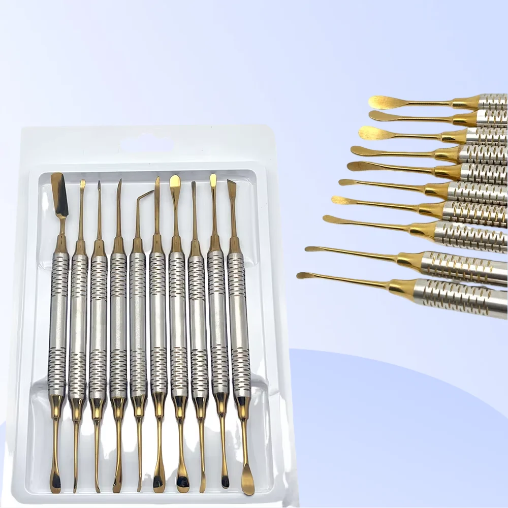10Pcs Dental Implant Periosteal Elevator Separator Peristeel Splitter Tool Dentistry Composite Resin Filling Set Instrument Tool
10Pcs Dental Implant Periosteal Elevator Separator Peristeel Splitter Tool Dentistry Composite Resin Filling Set Instrument Tool