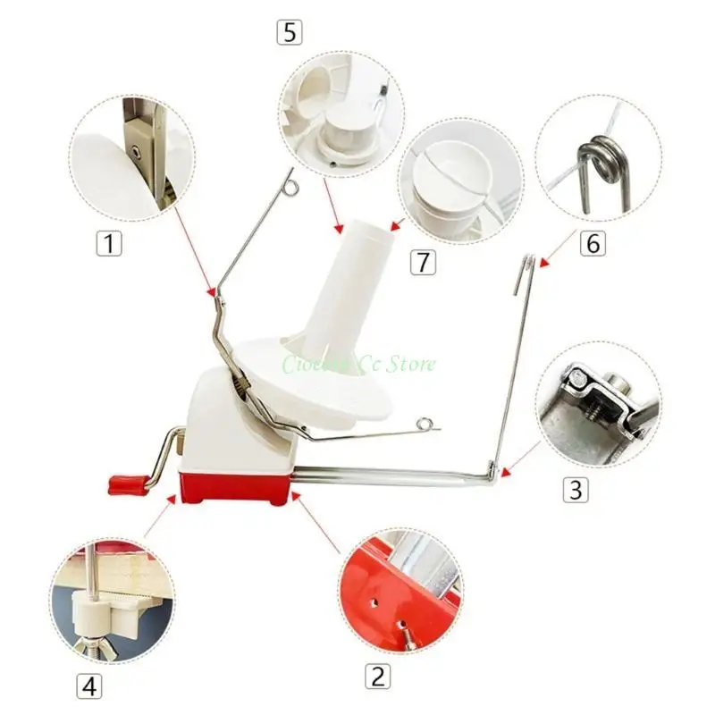 X90F Manual Wools Winder for Swifting Yarn Fiber String, Needlecraft Yarn Winder Hand-Operated Yarn Winder
X90F Manual Wools Winder for Swifting Yarn Fiber String, Needlecraft Yarn Winder Hand-Operated Yarn Winder