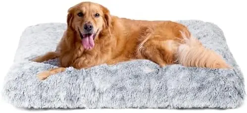 EHEYCIGA Fluffy Dog Crate Bed for Extra Large Dogs - Plush Faux Fur, Calming, Washable, Non-Slip Bottom, Grey
EHEYCIGA Fluffy Dog Crate Bed for Extra Large Dogs - Plush Faux Fur, Calming, Washable, Non-Slip Bottom, Grey