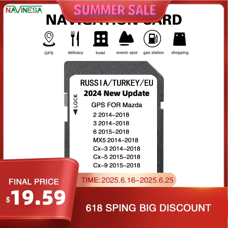 for Mazda MX5 Connect Navigation SD Card 2024 Sat Nav Map Latest Update Free Shipping SkyActiv
for Mazda MX5 Connect Navigation SD Card 2024 Sat Nav Map Latest Update Free Shipping SkyActiv