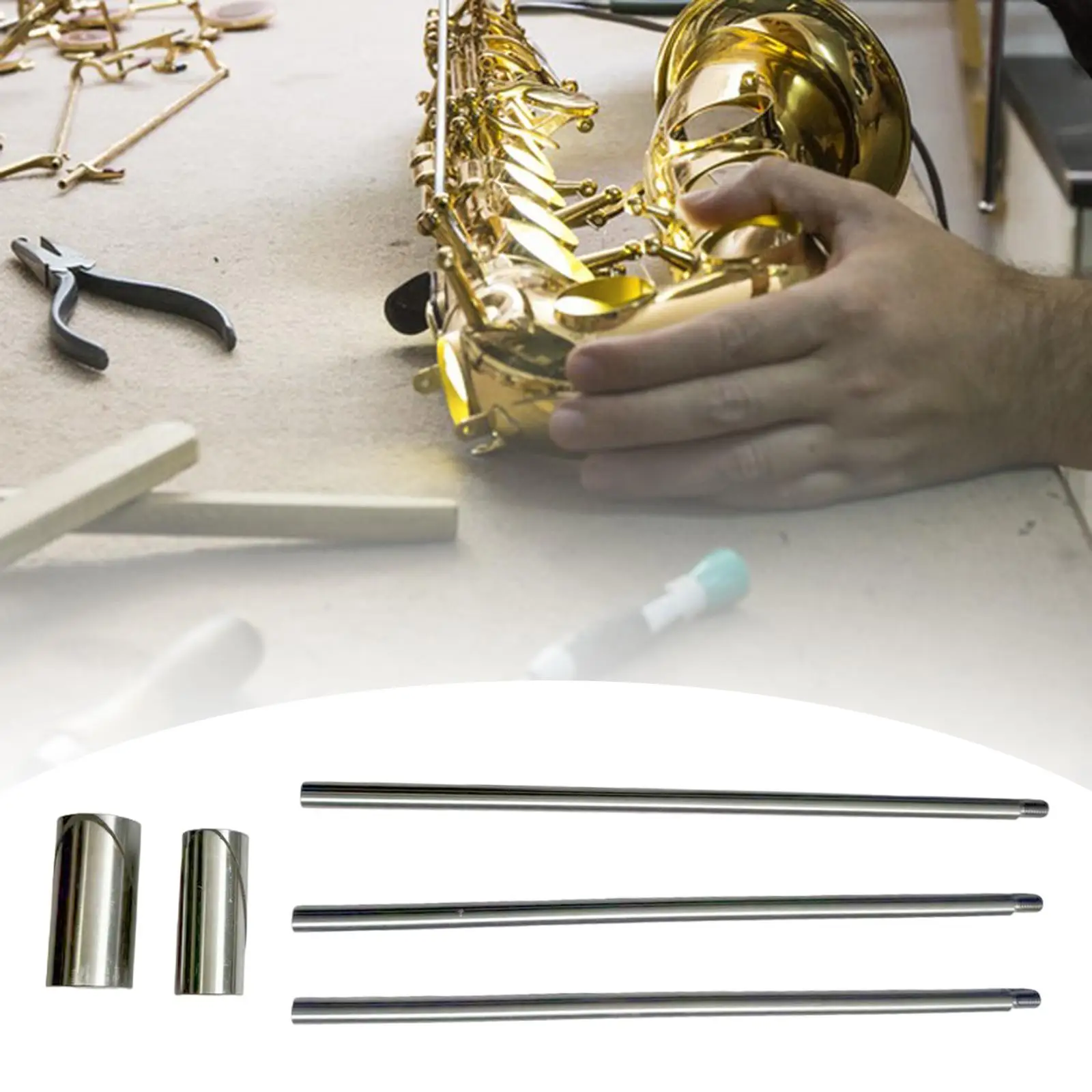 Instrument Body Dent Repair Mandrel Rod Durable Stainless Steel Tool for Brass and Woodwind Saxophone Maintenance Kit
Instrument Body Dent Repair Mandrel Rod Durable Stainless Steel Tool for Brass and Woodwind Saxophone Maintenance Kit