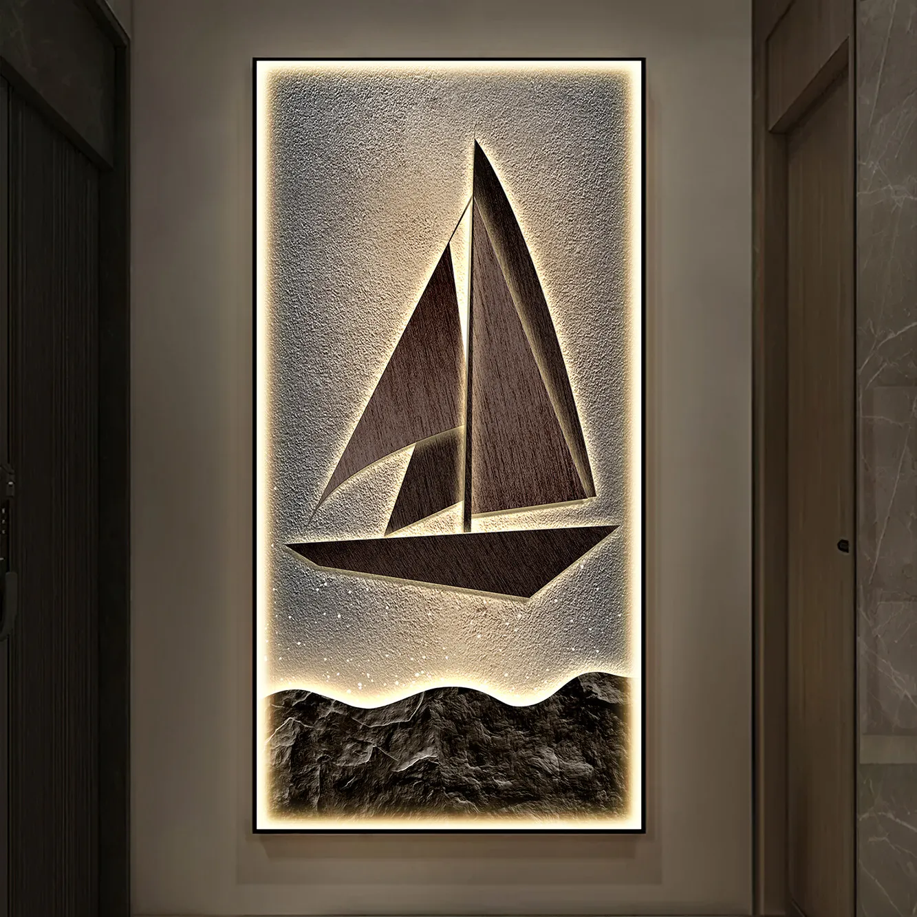 Smooth Sailing Entrance Hall Decorative Vertical Wabi-Sabi Abstract Wall Painting for Grand Corridor Hanging Art Lamp Painting
Smooth Sailing Entrance Hall Decorative Vertical Wabi-Sabi Abstract Wall Painting for Grand Corridor Hanging Art Lamp Painting