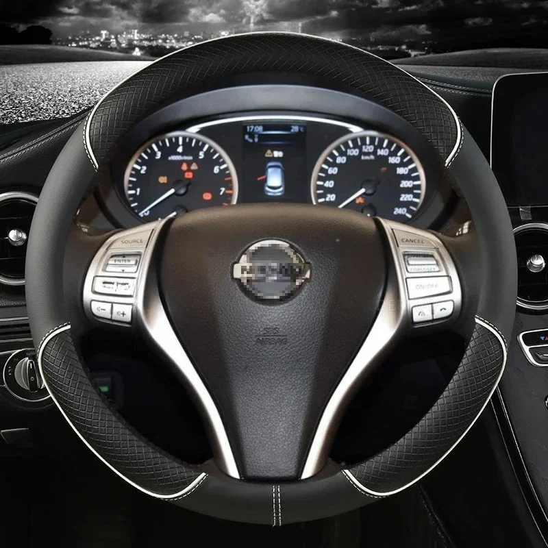 Для Nissan Tiida C11 C12 C13 2004 ~ 2023 автомобильный чехол на руль, нескользящий чехол из искусственной кожи, автоаксессуары, быстрая доставка
Для Nissan Tiida C11 C12 C13 2004 ~ 2023 автомобильный чехол на руль, нескользящий чехол из искусственной кожи, автоаксессуары, быстрая доставка