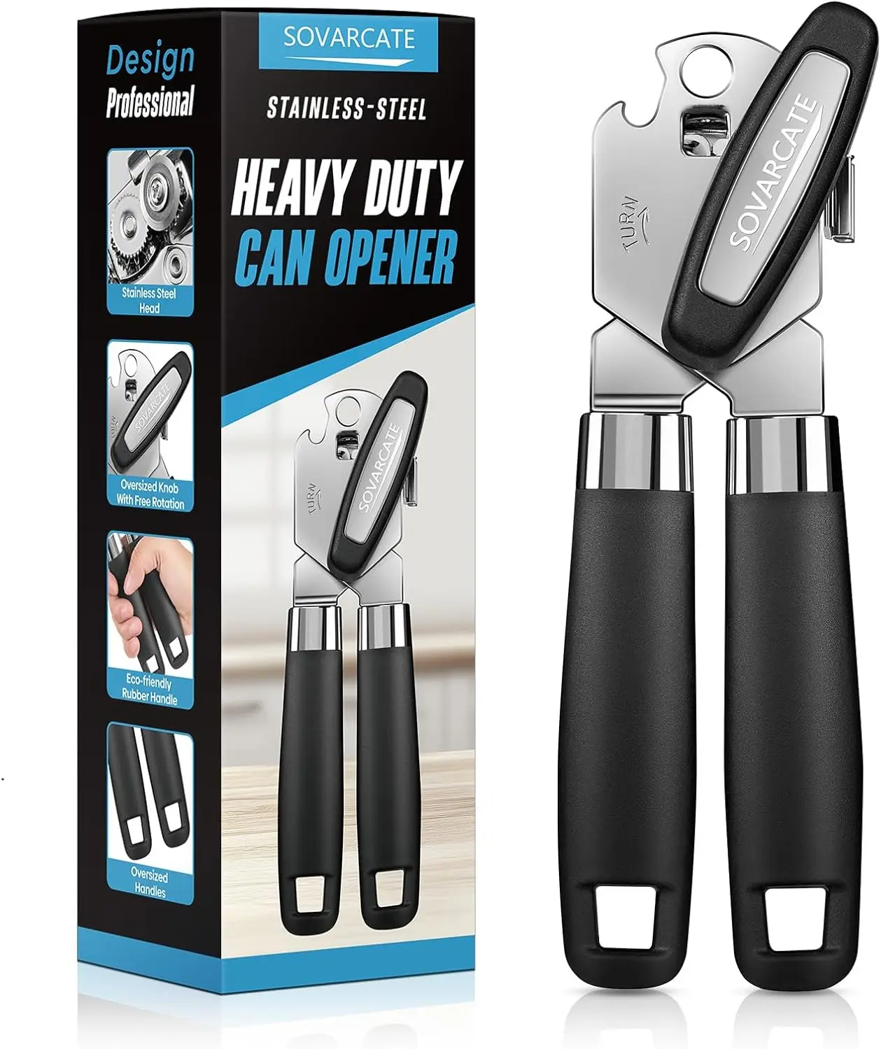 Heavy Duty Manual Can Opener with Magnet, Ergonomic Handle, Stainless Steel, Arthritis-Friendly Kitchen Tool
Heavy Duty Manual Can Opener with Magnet, Ergonomic Handle, Stainless Steel, Arthritis-Friendly Kitchen Tool