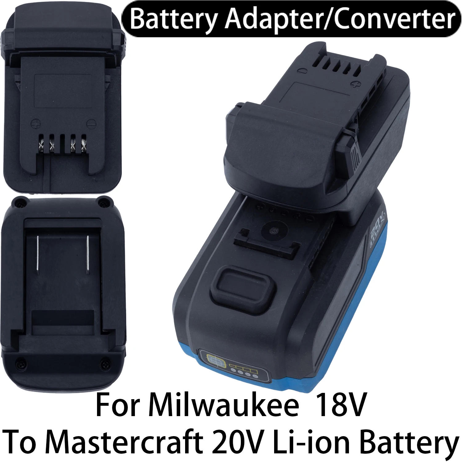 Battery Adapter For Milwaukee 18V Li-ion Tool To Mastercraft 20V Li-ion Battery Adapter Converter Power Tool Accessory
Battery Adapter For Milwaukee 18V Li-ion Tool To Mastercraft 20V Li-ion Battery Adapter Converter Power Tool Accessory