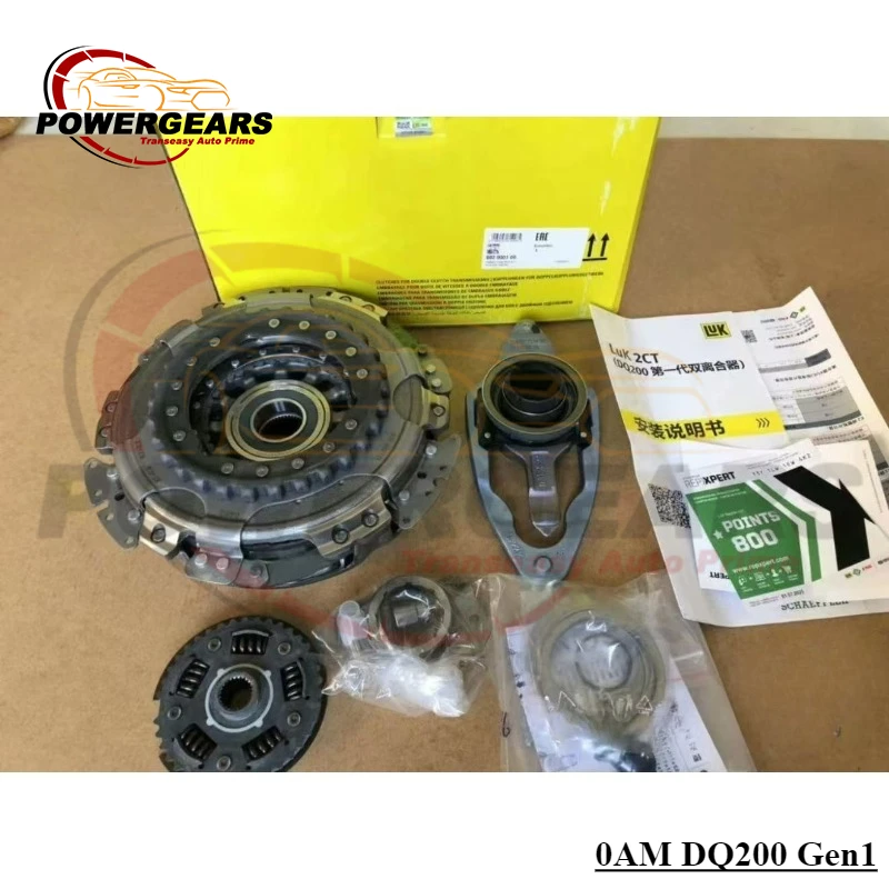 LUK New 0AM DQ200 DSG Gen1 Old Version Dual Clutch Kit 7Speed 602000100 Fits For Audi VW Golf 1.2T 1.4T 0AM198140C 0AM198142B
LUK New 0AM DQ200 DSG Gen1 Old Version Dual Clutch Kit 7Speed 602000100 Fits For Audi VW Golf 1.2T 1.4T 0AM198140C 0AM198142B