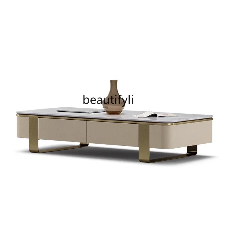 xz1Light Luxury Natural Marble Tea Table Villa Large Flat Floor Designer Rectangular Living Room Home Tea Table
xz1Light Luxury Natural Marble Tea Table Villa Large Flat Floor Designer Rectangular Living Room Home Tea Table