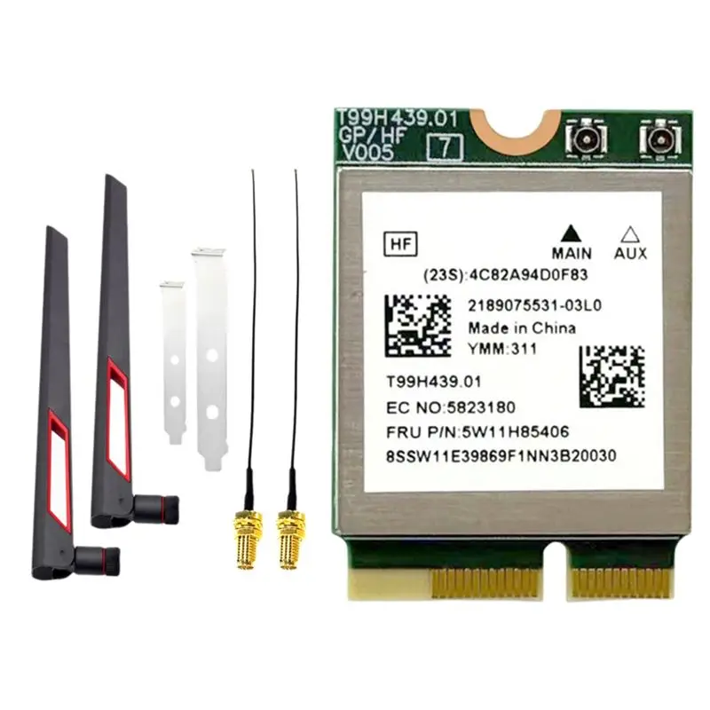 Wi-Fi 7 карта A29F-MT7927 с антенной 10 дБ, трехдиапазонная 2.4G/5G/6G, 8774M MT7927, беспроводная Wi-Fi карта, BT5.4, гигабитная беспроводная сетевая карта
Wi-Fi 7 карта A29F-MT7927 с антенной 10 дБ, трехдиапазонная 2.4G/5G/6G, 8774M MT7927, беспроводная Wi-Fi карта, BT5.4, гигабитная беспроводная сетевая карта