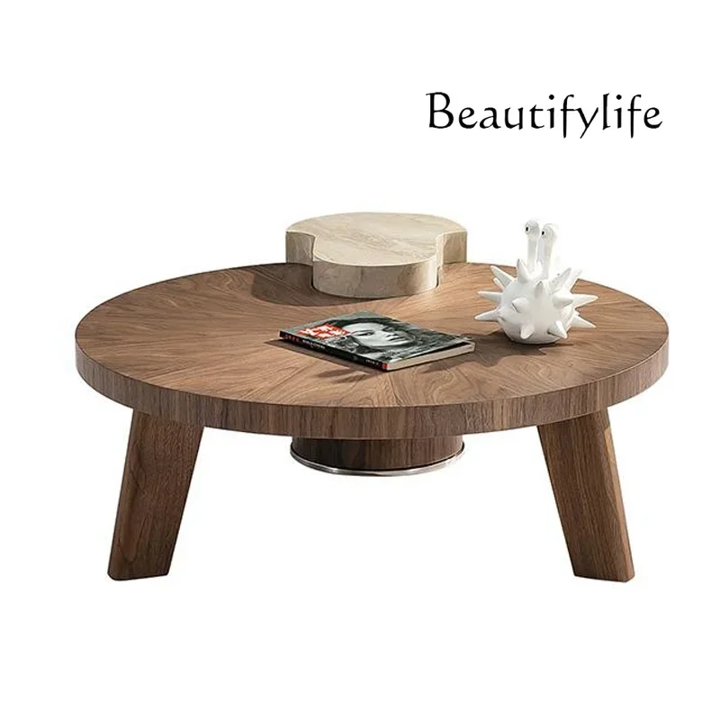 Italian minimalist imitation travertine coffee table medieval designer solid wood living room modern simple round light luxury
Italian minimalist imitation travertine coffee table medieval designer solid wood living room modern simple round light luxury