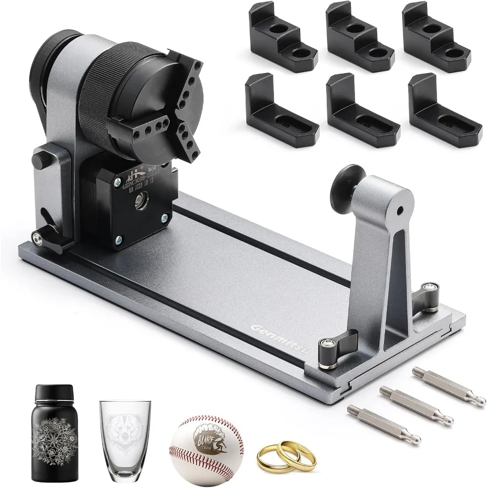 MD18 Rotary Roller, 3-in-1 Accessories Kit for L8, Z6, Kiosk, Multi Jaw Chucks for Glass, Cylindrical Objects
MD18 Rotary Roller, 3-in-1 Accessories Kit for L8, Z6, Kiosk, Multi Jaw Chucks for Glass, Cylindrical Objects
