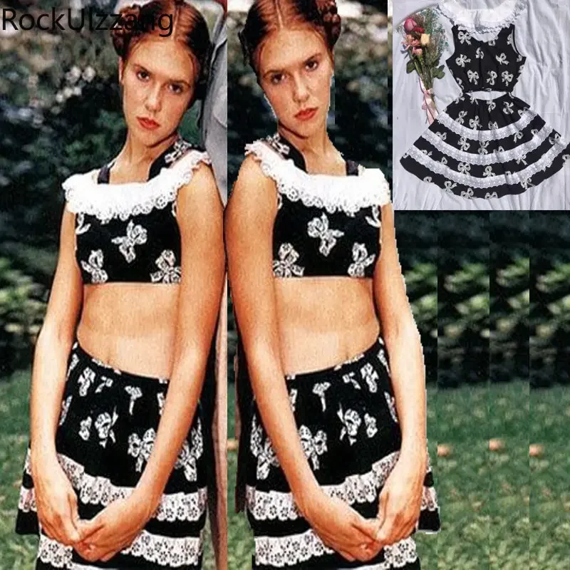 Three Piece Set,White Peter Pan Neck + Tank + Skirt,Cute Bow Black Crop Top Cropped y2k Cloth Sexy Mini Skirts jk uniform korean
Three Piece Set,White Peter Pan Neck + Tank + Skirt,Cute Bow Black Crop Top Cropped y2k Cloth Sexy Mini Skirts jk uniform korean