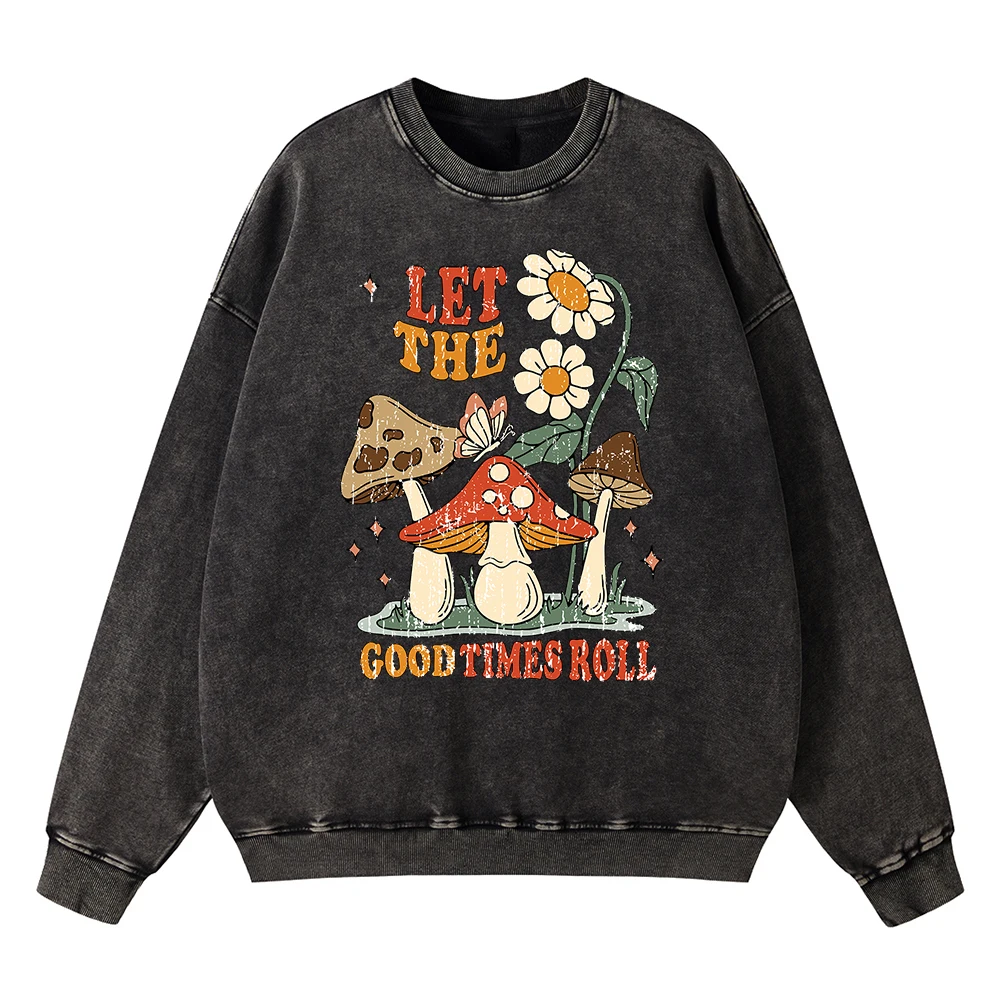 Vintage Distressed Washing Let The Good Times Roll Mushroom Flower Hoody Men Hip Hop Hoodie Cotton Oversized Loose Sweatshirts
Vintage Distressed Washing Let The Good Times Roll Mushroom Flower Hoody Men Hip Hop Hoodie Cotton Oversized Loose Sweatshirts