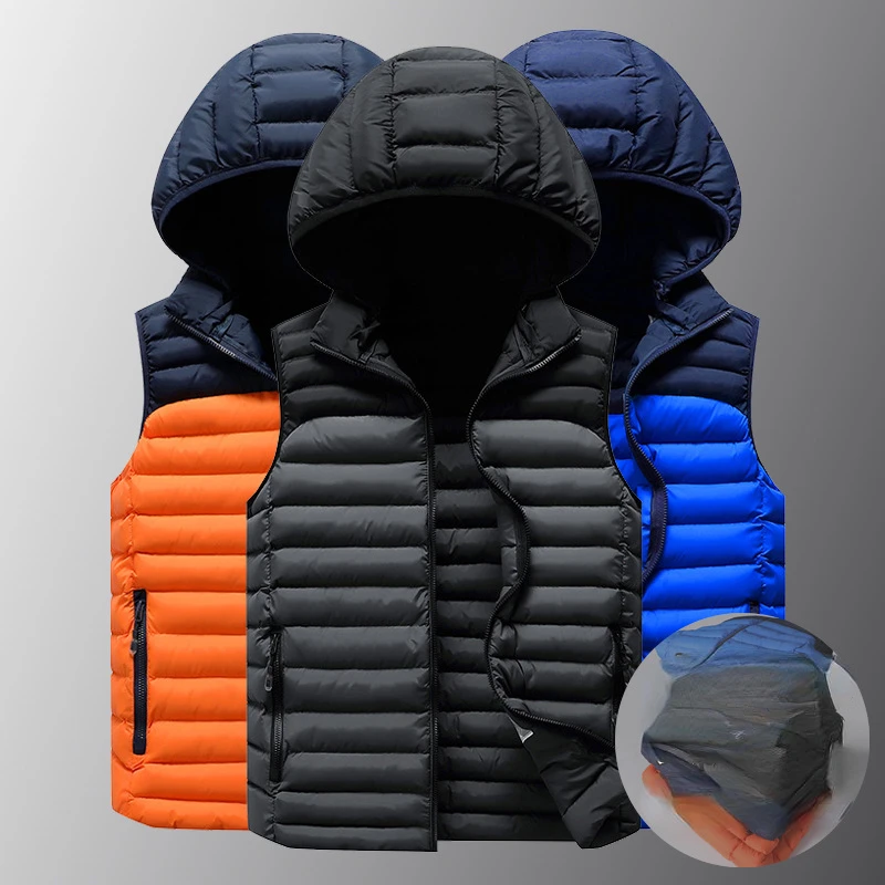 Hooded Vests Autumn Men Sleeveless Jacket Fashion Warm Winter Waistcoat Casual Windbreaker 8XL E892
Hooded Vests Autumn Men Sleeveless Jacket Fashion Warm Winter Waistcoat Casual Windbreaker 8XL E892