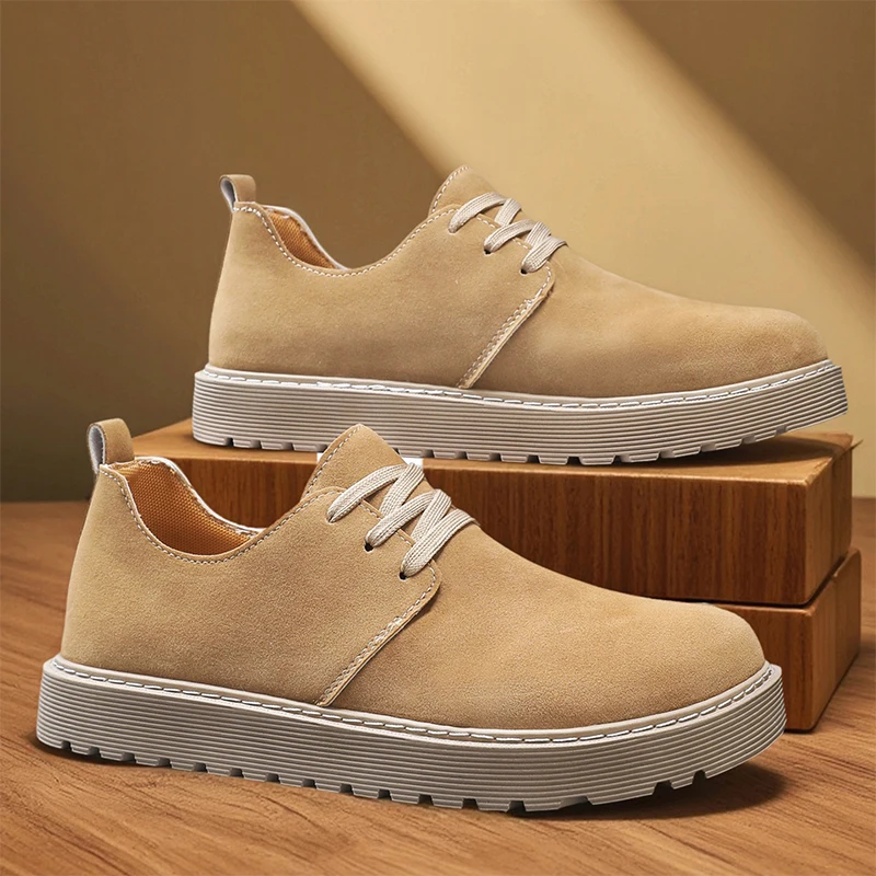 British Style Suede Leather Shoes Man 2025 Autumn Casual Shoes Men Platform Low Cut Working Shoes For Men zapatos para hombres
British Style Suede Leather Shoes Man 2025 Autumn Casual Shoes Men Platform Low Cut Working Shoes For Men zapatos para hombres