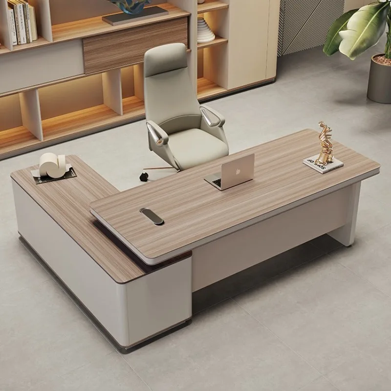 Boss desk Modern simple high-end manager desk President desk Office furniture Large Supervisor and chair combination 
Boss desk Modern simple high-end manager desk President desk Office furniture Large Supervisor and chair combination