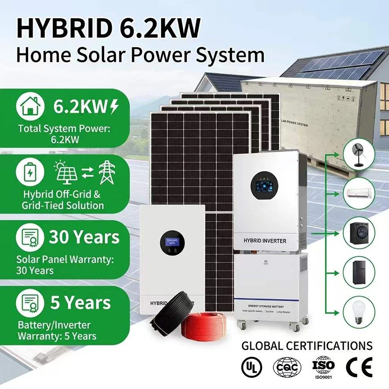 6.2KW Hybrid Solar Energy System 6200W Energy Storage Modular Solution Off Grid Bulk Supplier Professional Factory Direct Kit
6.2KW Hybrid Solar Energy System 6200W Energy Storage Modular Solution Off Grid Bulk Supplier Professional Factory Direct Kit