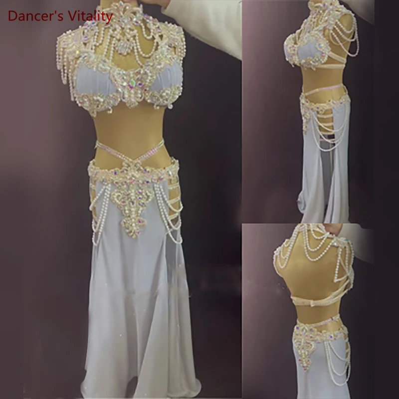 Belly Dance Performance Costume Suit Customzied Adult Child Pearl Bra+long Skirt 2pcs Oriental Belly Dancing Competiton Outfit
Belly Dance Performance Costume Suit Customzied Adult Child Pearl Bra+long Skirt 2pcs Oriental Belly Dancing Competiton Outfit