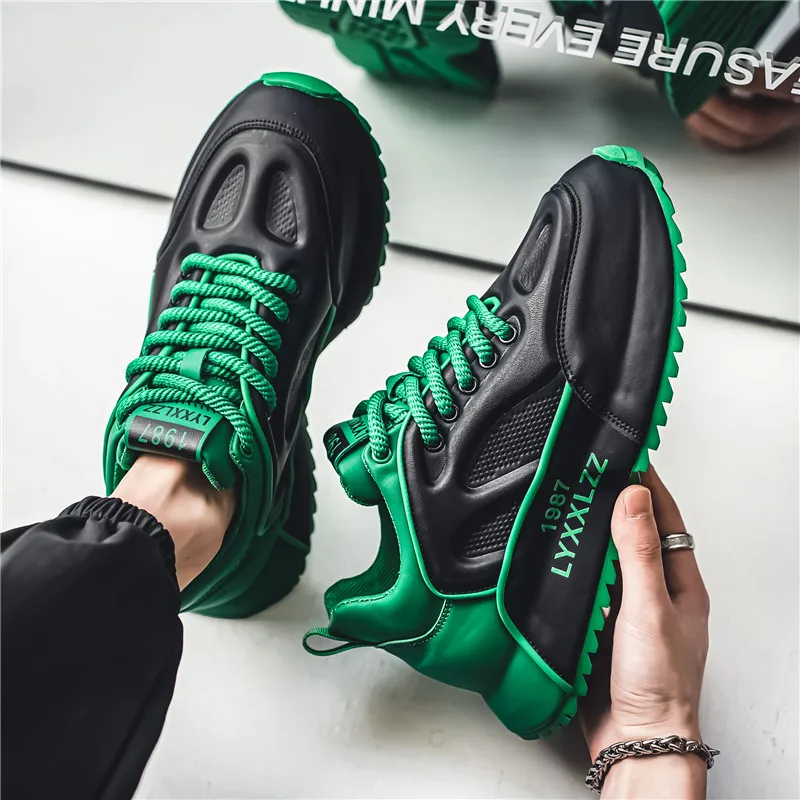 Men's Spring Running Sports Shoes Leather Surface Waterproof Non-Slip Dad Style Casual Fashion Low Top Glue Adhesive Shoes
Men's Spring Running Sports Shoes Leather Surface Waterproof Non-Slip Dad Style Casual Fashion Low Top Glue Adhesive Shoes