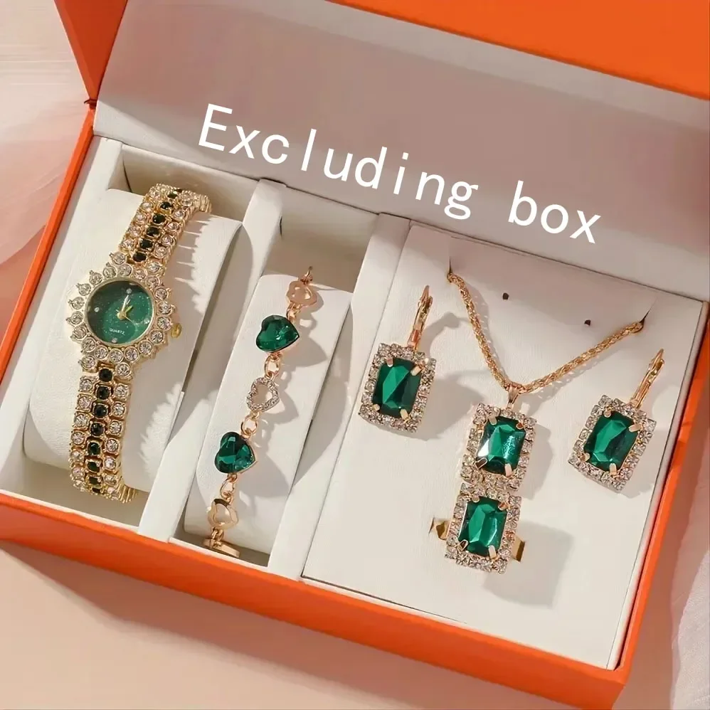 Ladies Rhinestone Quartz Watch + Bracelet Set Fancy Women Watches Jewelry Sophisticated And Stylish Women Watch (Small Size)
Ladies Rhinestone Quartz Watch + Bracelet Set Fancy Women Watches Jewelry Sophisticated And Stylish Women Watch (Small Size)