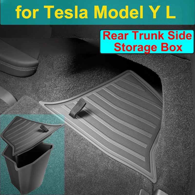 for Tesla Model Y L 2025 2026 Rear Trunk Side Storage Organizer Box TPE Bucket Cargo Bin Box Model YL Accessories Flocking Cover
for Tesla Model Y L 2025 2026 Rear Trunk Side Storage Organizer Box TPE Bucket Cargo Bin Box Model YL Accessories Flocking Cover