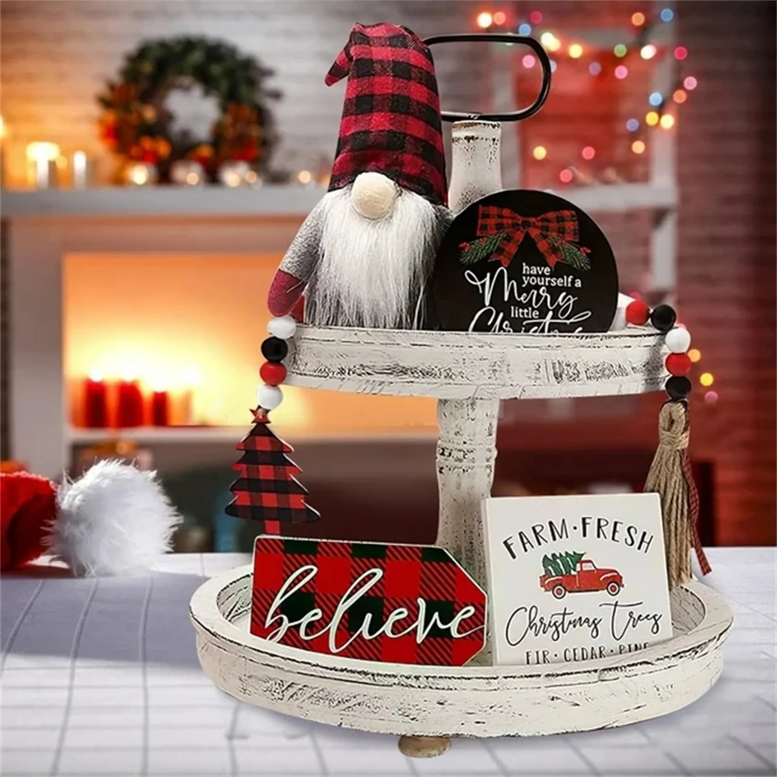 5pcs Christmas Tiered Tray Decorations Wooden Signs For Home Kitchen Table Decoration 2024 New Year Xmas Navidad Desktop Decor
5pcs Christmas Tiered Tray Decorations Wooden Signs For Home Kitchen Table Decoration 2024 New Year Xmas Navidad Desktop Decor