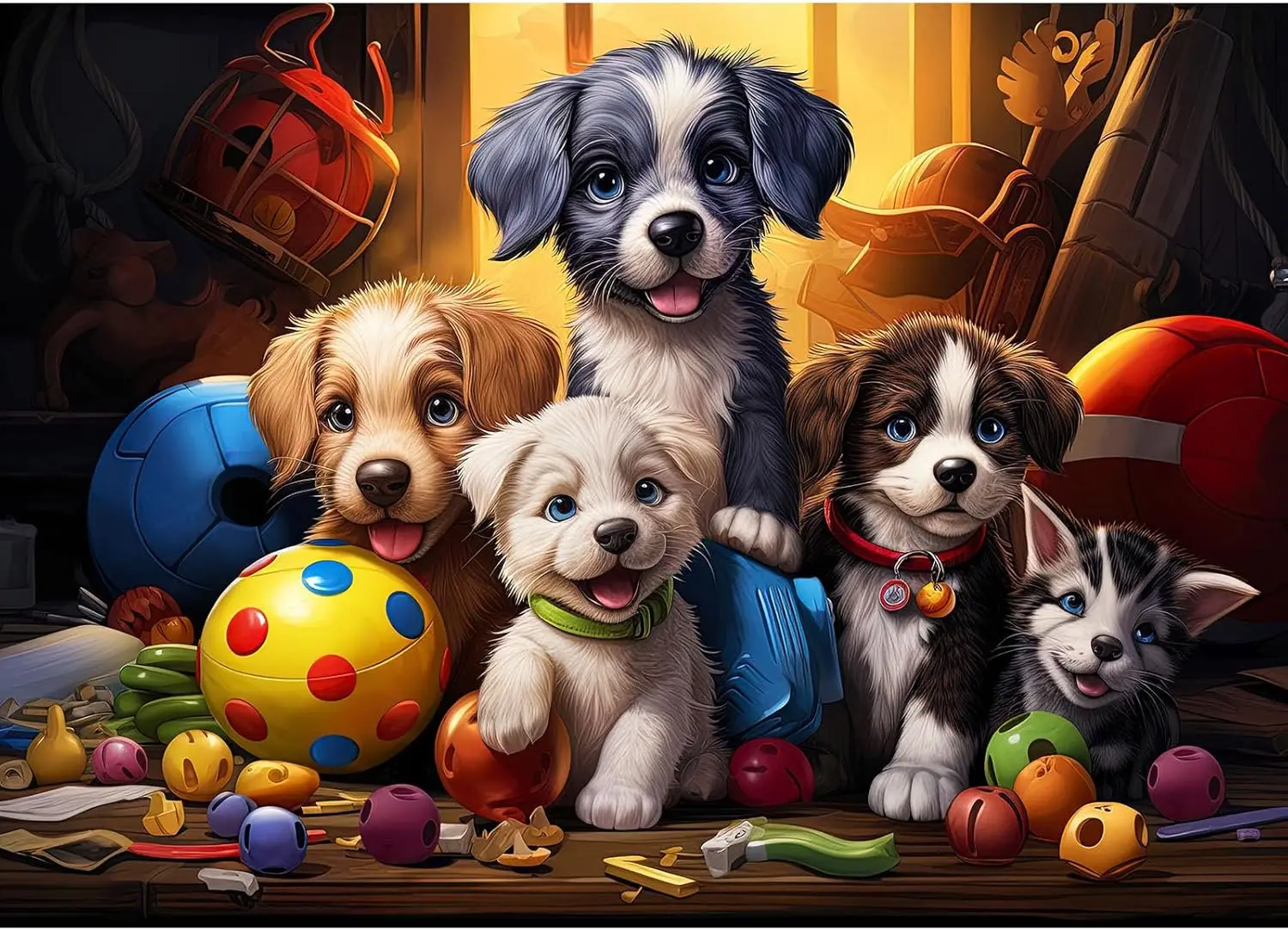 Cute Puppy Pet 500 1000 Piece Wooden Jigsaw Puzzle for Kids Adults kids Education Toy Family Gathering Relax Entertainment gifts
Cute Puppy Pet 500 1000 Piece Wooden Jigsaw Puzzle for Kids Adults kids Education Toy Family Gathering Relax Entertainment gifts